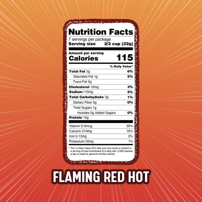 Flaming Red Hot Protein Puffs Single Serving - 8-Pack Box