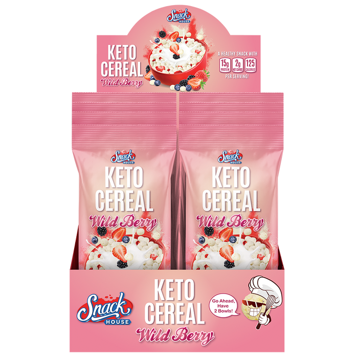 Wild Berry Keto Cereal Single Serving - 8-Pack Box