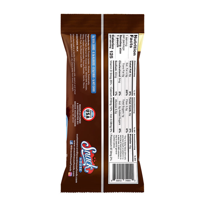 Snack House Foods Chocolate Puffs Keto Cereal, high protein, low carbohydrate, keto friendly, keto snack, gluten free, scratch made chocolate, healthy cereal, high protein, delicious, crunchy, cereal.